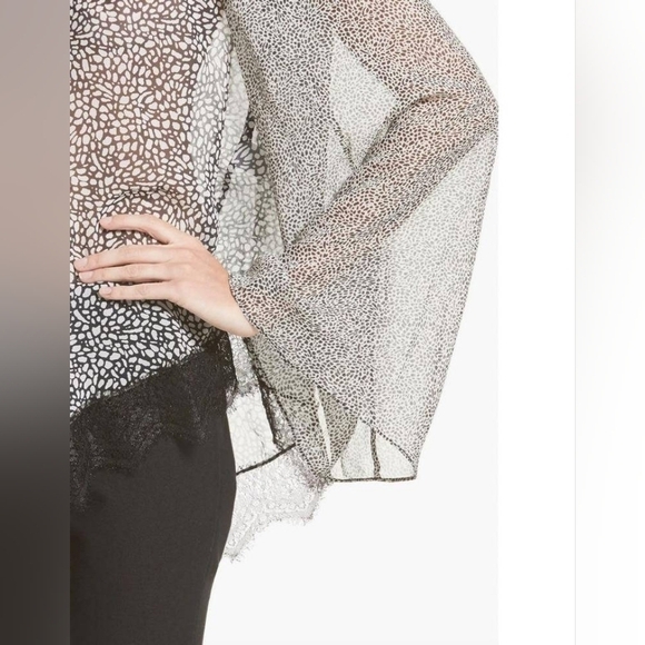 Tuckernuck Derek Lam 10 Crosby 100% Silk Cold Shoulder Halter Blouse in 2 NWT - Picture 7 of 11